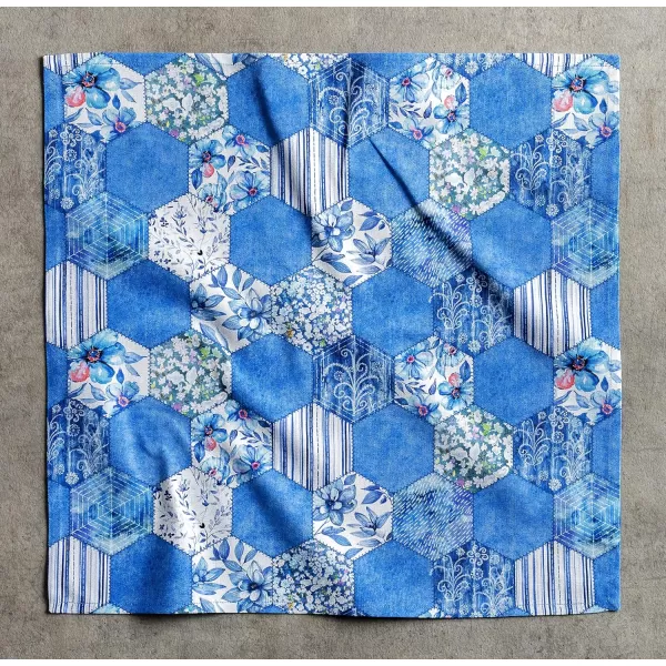 Maison d Hermine Napkins 20x20 100 Cotton Decorative Washable Table Cloth Napkin for Gifts Kitchen Party Wedding Restaurant amp Camping Indian Floral  SpringSummer Set of 447  Summer Blues 20x20