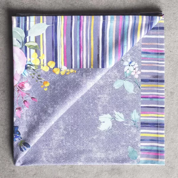 Maison d Hermine Napkins 20x20 100 Cotton Decorative Washable Table Cloth Napkin for Gifts Kitchen Party Wedding Restaurant amp Camping Indian Floral  SpringSummer Set of 431  Sweet Rose Lavender 20x20
