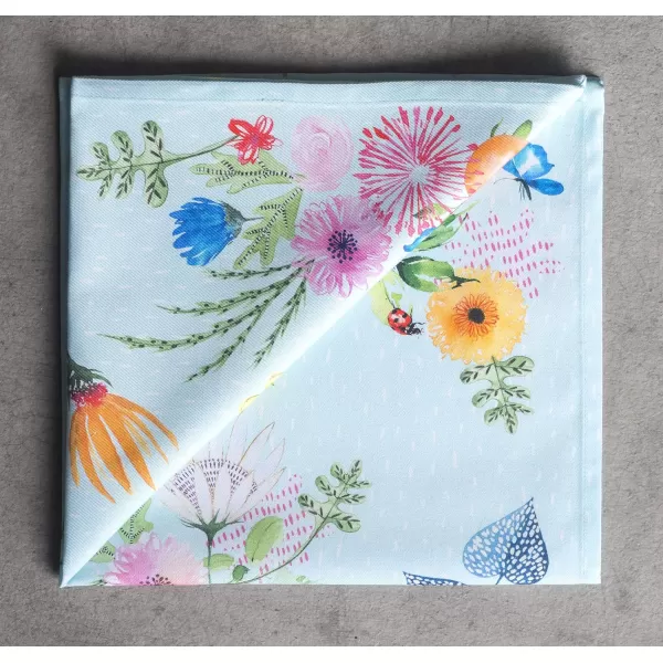 Maison d Hermine Napkins 20x20 100 Cotton Decorative Washable Table Cloth Napkin for Gifts Kitchen Party Wedding Restaurant amp Camping Indian Floral  SpringSummer Set of 427  Jardin Dete  Mint 20x20