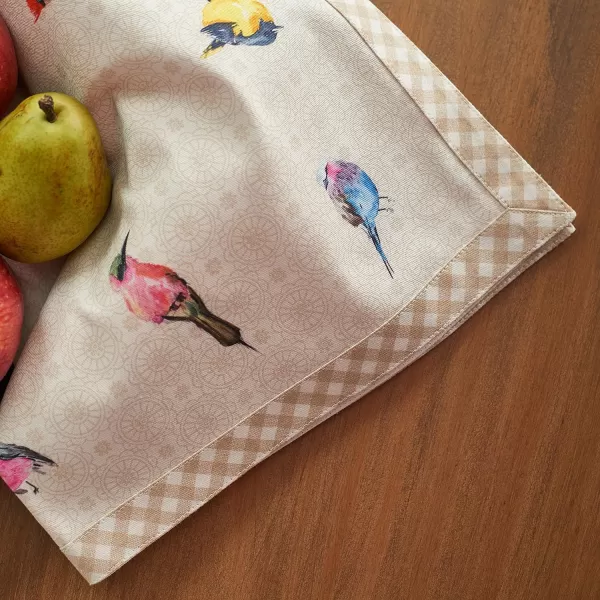 Maison d Hermine Napkins 20x20 100 Cotton Decorative Washable Table Cloth Napkin for Gifts Kitchen Party Wedding Restaurant amp Camping Indian Floral  SpringSummer Set of 409  Birdies on Wire 20x20