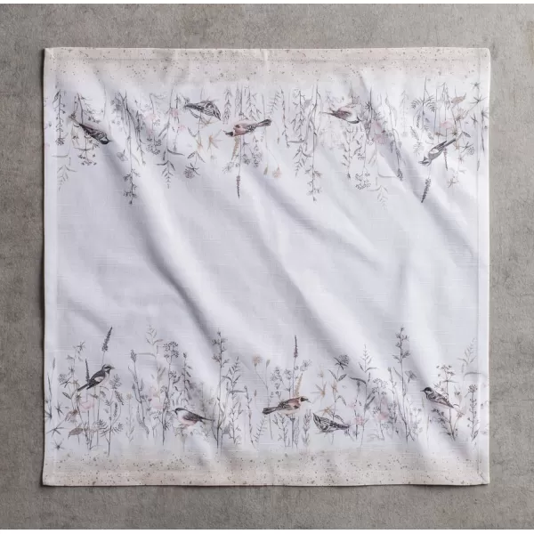 Maison d Hermine Napkins 20x20 100 Cotton Decorative Washable Table Cloth Napkin for Gifts Kitchen Party Wedding Restaurant amp Camping Indian Floral  SpringSummer Set of 429  Meadow Florals  Brown 20x20