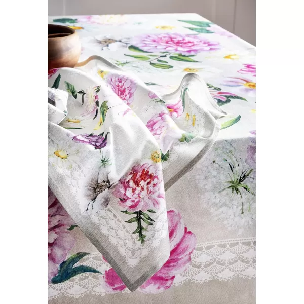 Maison d Hermine Napkins 20x20 100 Cotton Decorative Washable Table Cloth Napkin for Gifts Kitchen Party Wedding Restaurant amp Camping Indian Floral  SpringSummer Set of 434  Pivoine 20x20