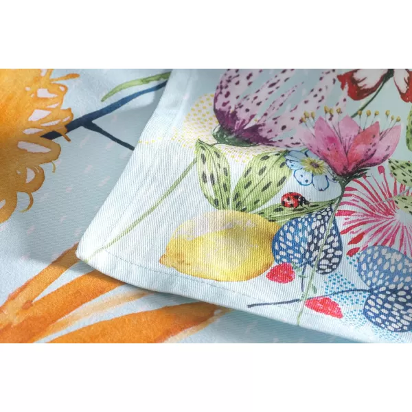 Maison d Hermine Napkins 20x20 100 Cotton Decorative Washable Table Cloth Napkin for Gifts Kitchen Party Wedding Restaurant amp Camping Indian Floral  SpringSummer Set of 427  Jardin Dete  Mint 20x20