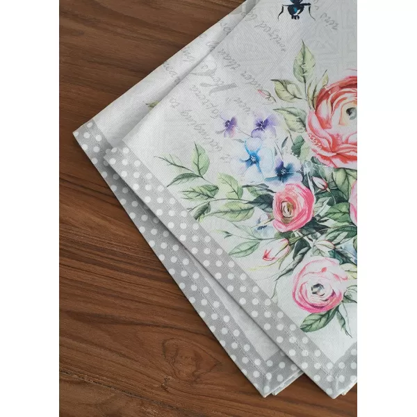 Maison d Hermine Napkins 20x20 100 Cotton Decorative Washable Table Cloth Napkin for Gifts Kitchen Party Wedding Restaurant amp Camping Indian Floral  SpringSummer Set of 433  Champ De Mars 20x20
