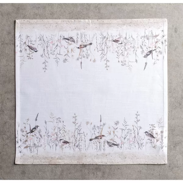 Maison d Hermine Napkins 20x20 100 Cotton Decorative Washable Table Cloth Napkin for Gifts Kitchen Party Wedding Restaurant amp Camping Indian Floral  SpringSummer Set of 429  Meadow Florals  Brown 20x20