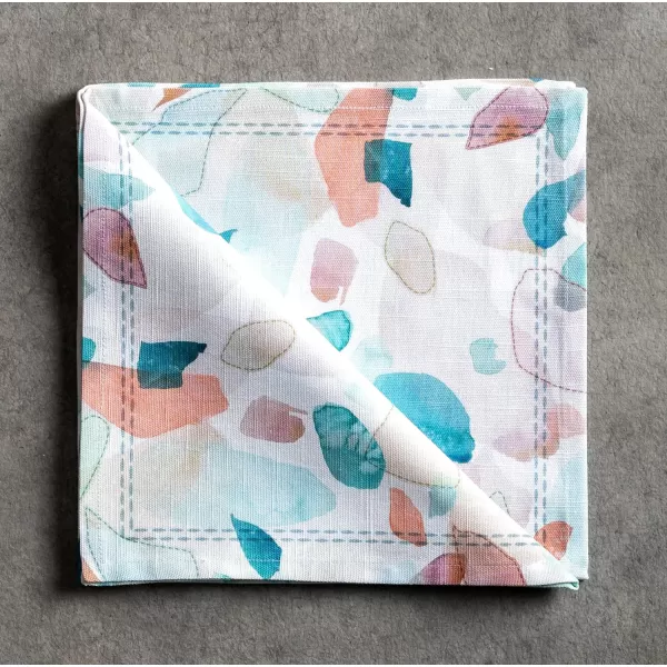 Maison d Hermine Napkins 20x20 100 Cotton Decorative Washable Table Cloth Napkin for Gifts Kitchen Party Wedding Restaurant amp Camping Indian Floral  SpringSummer Set of 446  Summer Picnic 20x20