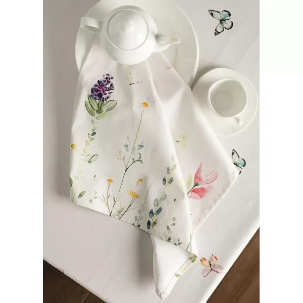 Maison d Hermine Napkins 20x20 100 Cotton Decorative Washable Table Cloth Napkin for Gifts Kitchen Party Wedding Restaurant amp Camping Indian Floral  SpringSummer Set of 401  Botanical Fresh 20x20