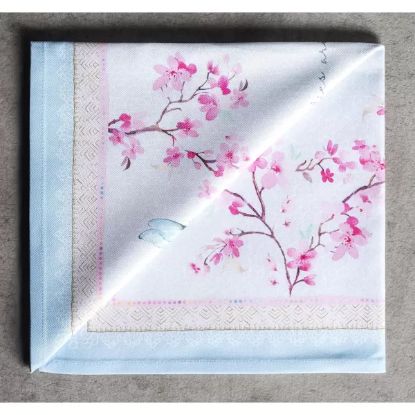 Maison d Hermine Napkins 20x20 100 Cotton Decorative Washable Table Cloth Napkin for Gifts Kitchen Party Wedding Restaurant amp Camping Indian Floral  SpringSummer Set of 416  Blossoms in Spring 20x20