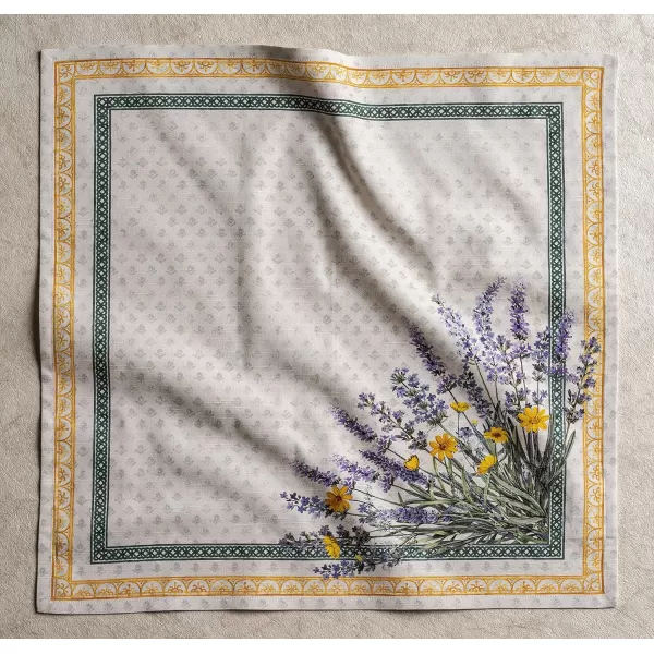 Maison d Hermine Napkins 20x20 100 Cotton Decorative Washable Table Cloth Napkin for Gifts Kitchen Party Wedding Restaurant amp Camping Indian Floral  SpringSummer Set of 408  Fanny Lavender 20x20