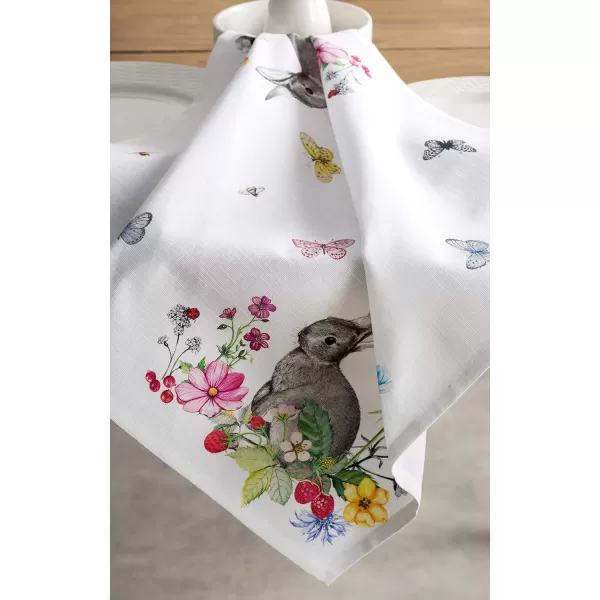 Maison d Hermine Napkins 20x20 100 Cotton Decorative Washable Table Cloth Napkin for Gifts Kitchen Party Wedding Restaurant amp Camping Indian Floral  SpringSummer Set of 410  Printemps 20x20