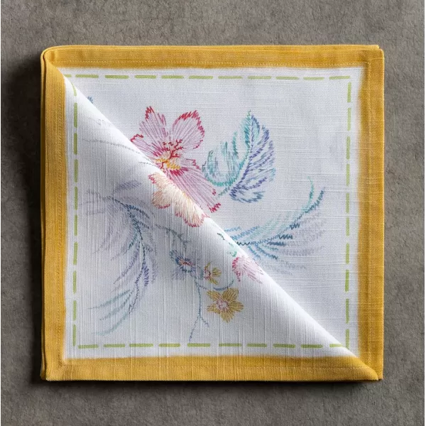 Maison d Hermine Napkins 20x20 100 Cotton Decorative Washable Table Cloth Napkin for Gifts Kitchen Party Wedding Restaurant amp Camping Indian Floral  SpringSummer Set of 426  Paradise Island 20x20