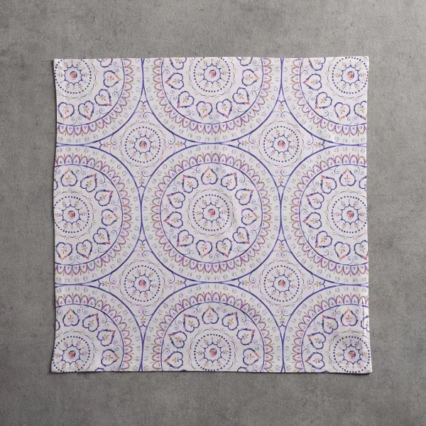 Maison d Hermine Napkins 20x20 100 Cotton Decorative Washable Table Cloth Napkin for Gifts Kitchen Party Wedding Restaurant amp Camping Indian Floral  SpringSummer Set of 443  Mandala 20x20