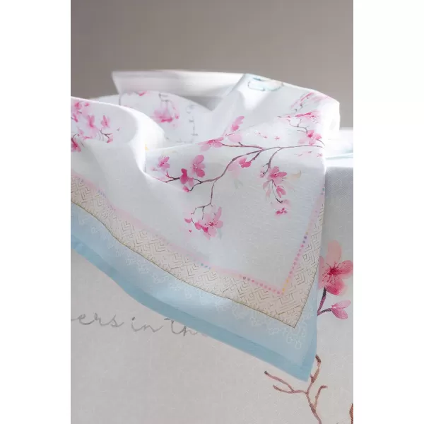 Maison d Hermine Napkins 20x20 100 Cotton Decorative Washable Table Cloth Napkin for Gifts Kitchen Party Wedding Restaurant amp Camping Indian Floral  SpringSummer Set of 416  Blossoms in Spring 20x20