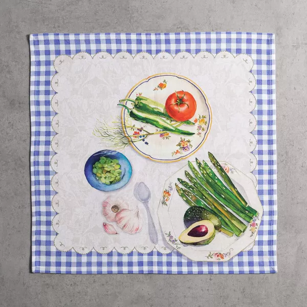 Maison d Hermine Napkins 20x20 100 Cotton Decorative Washable Table Cloth Napkin for Gifts Kitchen Party Wedding Restaurant amp Camping Indian Floral  SpringSummer Set of 445  Gourmand 20x20