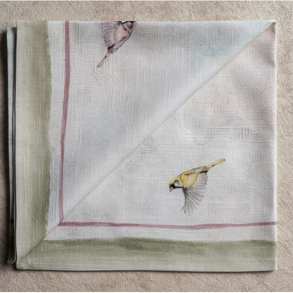 Maison d Hermine Napkins 20x20 100 Cotton Decorative Washable Table Cloth Napkin for Gifts Kitchen Party Wedding Restaurant amp Camping Indian Floral  SpringSummer Set of 418  Flying Birds 20x20