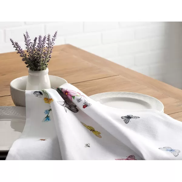 Maison d Hermine Napkins 20x20 100 Cotton Decorative Washable Table Cloth Napkin for Gifts Kitchen Party Wedding Restaurant amp Camping Indian Floral  SpringSummer Set of 410  Printemps 20x20