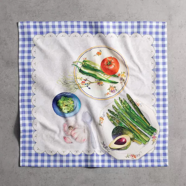 Maison d Hermine Napkins 20x20 100 Cotton Decorative Washable Table Cloth Napkin for Gifts Kitchen Party Wedding Restaurant amp Camping Indian Floral  SpringSummer Set of 445  Gourmand 20x20