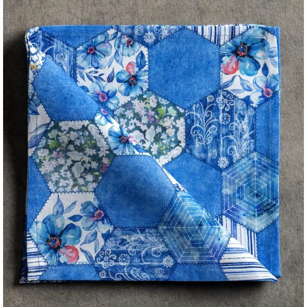 Maison d Hermine Napkins 20x20 100 Cotton Decorative Washable Table Cloth Napkin for Gifts Kitchen Party Wedding Restaurant amp Camping Indian Floral  SpringSummer Set of 447  Summer Blues 20x20