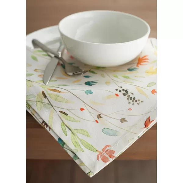 Maison d Hermine Napkins 20x20 100 Cotton Decorative Washable Table Cloth Napkin for Gifts Kitchen Party Wedding Restaurant amp Camping Indian Floral  SpringSummer Set of 406  Colmar 20x20