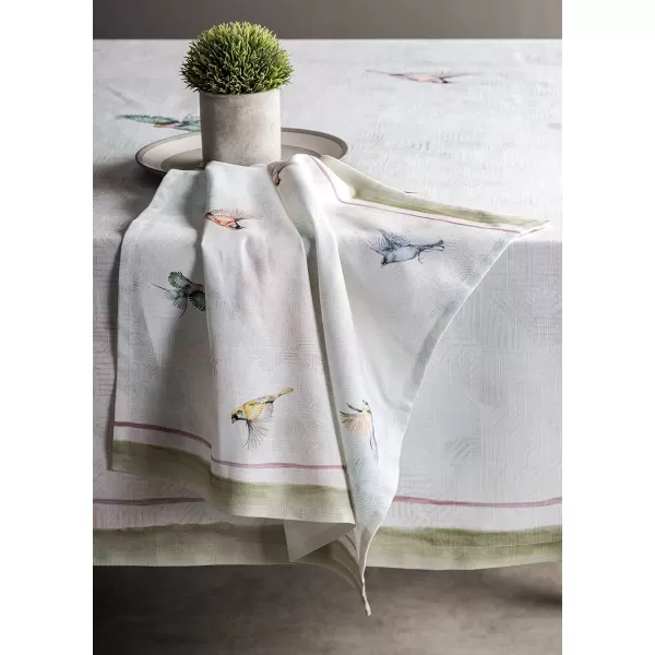 Maison d Hermine Napkins 20x20 100 Cotton Decorative Washable Table Cloth Napkin for Gifts Kitchen Party Wedding Restaurant amp Camping Indian Floral  SpringSummer Set of 418  Flying Birds 20x20