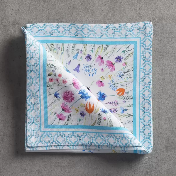 Maison d Hermine Napkins 20x20 100 Cotton Decorative Washable Table Cloth Napkin for Gifts Kitchen Party Wedding Restaurant amp Camping Indian Floral  SpringSummer Set of 421  Flower in the Field 20x20