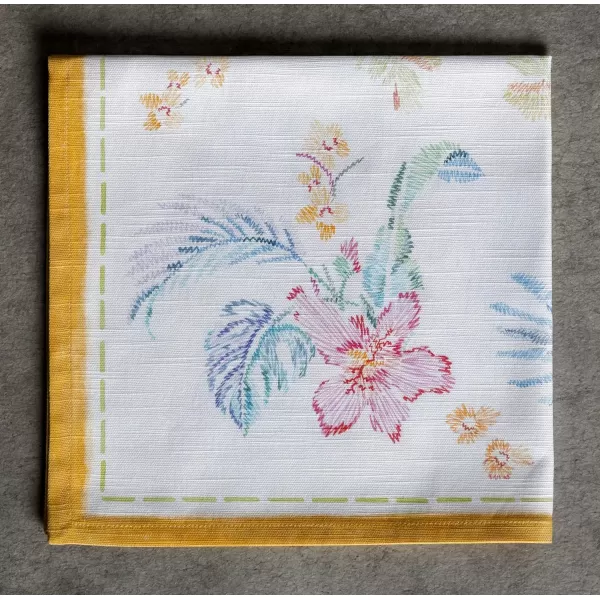 Maison d Hermine Napkins 20x20 100 Cotton Decorative Washable Table Cloth Napkin for Gifts Kitchen Party Wedding Restaurant amp Camping Indian Floral  SpringSummer Set of 426  Paradise Island 20x20