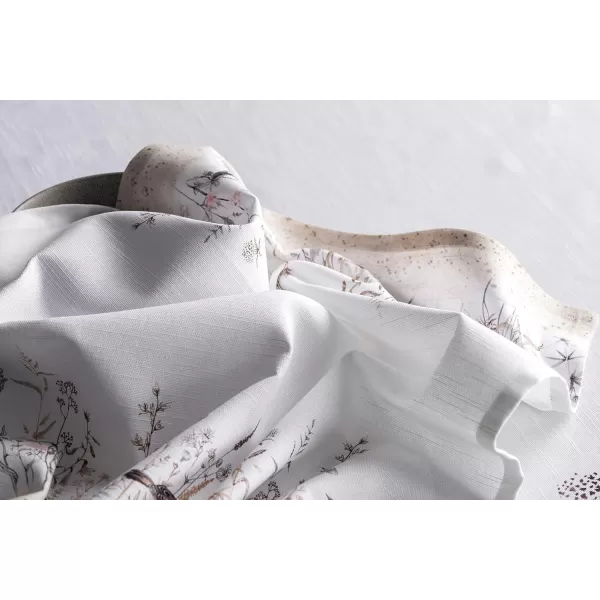 Maison d Hermine Napkins 20x20 100 Cotton Decorative Washable Table Cloth Napkin for Gifts Kitchen Party Wedding Restaurant amp Camping Indian Floral  SpringSummer Set of 429  Meadow Florals  Brown 20x20