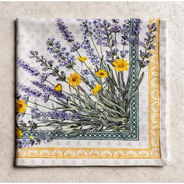 Maison d Hermine Napkins 20x20 100 Cotton Decorative Washable Table Cloth Napkin for Gifts Kitchen Party Wedding Restaurant amp Camping Indian Floral  SpringSummer Set of 408  Fanny Lavender 20x20