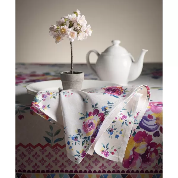 Maison d Hermine Napkins 20x20 100 Cotton Decorative Washable Table Cloth Napkin for Gifts Kitchen Party Wedding Restaurant amp Camping Indian Floral  SpringSummer Set of 441  Rose Garden 20x20