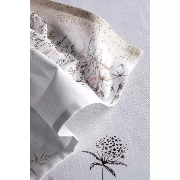Maison d Hermine Napkins 20x20 100 Cotton Decorative Washable Table Cloth Napkin for Gifts Kitchen Party Wedding Restaurant amp Camping Indian Floral  SpringSummer Set of 429  Meadow Florals  Brown 20x20