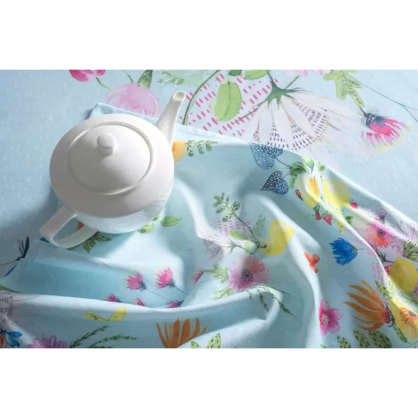 Maison d Hermine Napkins 20x20 100 Cotton Decorative Washable Table Cloth Napkin for Gifts Kitchen Party Wedding Restaurant amp Camping Indian Floral  SpringSummer Set of 427  Jardin Dete  Mint 20x20