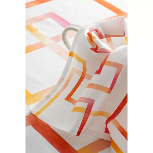 Maison d Hermine Napkins 20x20 100 Cotton Decorative Washable Table Cloth Napkin for Gifts Kitchen Party Wedding Restaurant amp Camping Indian Floral  SpringSummer Set of 444  Summer Maze 20x20