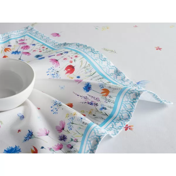 Maison d Hermine Napkins 20x20 100 Cotton Decorative Washable Table Cloth Napkin for Gifts Kitchen Party Wedding Restaurant amp Camping Indian Floral  SpringSummer Set of 421  Flower in the Field 20x20