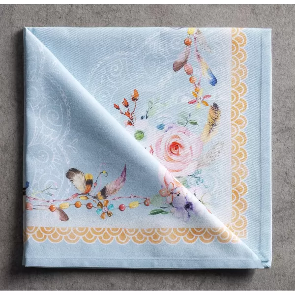 Maison d Hermine Napkins 20x20 100 Cotton Decorative Washable Table Cloth Napkin for Gifts Kitchen Party Wedding Restaurant amp Camping Indian Floral  SpringSummer Set of 422  Ibiza 20x20