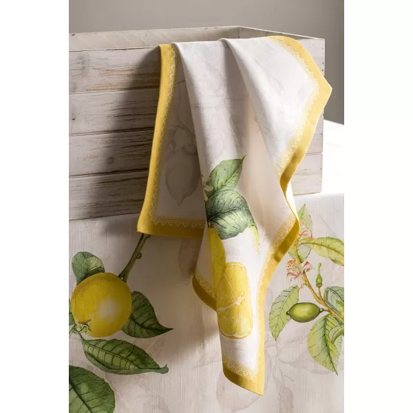 Maison d Hermine Napkins 20x20 100 Cotton Decorative Washable Table Cloth Napkin for Gifts Kitchen Party Wedding Restaurant amp Camping Indian Floral  SpringSummer Set of 404  Limoncello 20x20