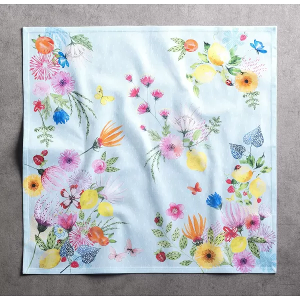 Maison d Hermine Napkins 20x20 100 Cotton Decorative Washable Table Cloth Napkin for Gifts Kitchen Party Wedding Restaurant amp Camping Indian Floral  SpringSummer Set of 427  Jardin Dete  Mint 20x20