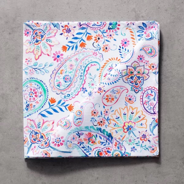 Maison d Hermine Napkins 20x20 100 Cotton Decorative Washable Table Cloth Napkin for Gifts Kitchen Party Wedding Restaurant amp Camping Indian Floral  SpringSummer Set of 437  Indian Floral 20x20
