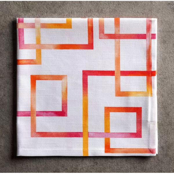 Maison d Hermine Napkins 20x20 100 Cotton Decorative Washable Table Cloth Napkin for Gifts Kitchen Party Wedding Restaurant amp Camping Indian Floral  SpringSummer Set of 444  Summer Maze 20x20