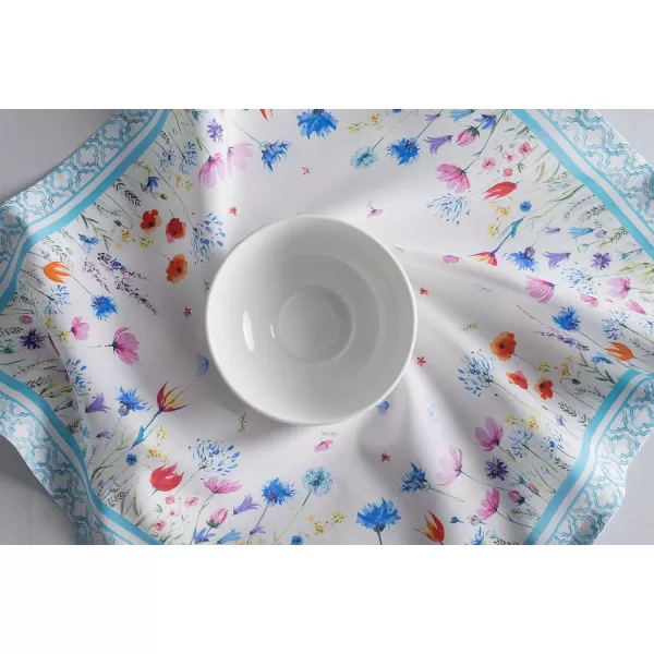 Maison d Hermine Napkins 20x20 100 Cotton Decorative Washable Table Cloth Napkin for Gifts Kitchen Party Wedding Restaurant amp Camping Indian Floral  SpringSummer Set of 421  Flower in the Field 20x20