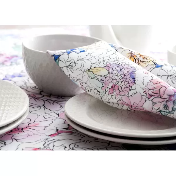 Maison d Hermine Napkins 20x20 100 Cotton Decorative Washable Table Cloth Napkin for Gifts Kitchen Party Wedding Restaurant amp Camping Indian Floral  SpringSummer Set of 412  Floral Love 20x20