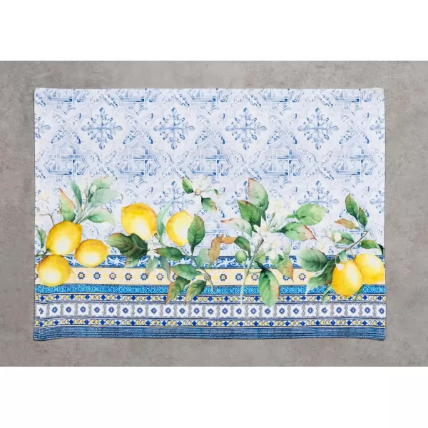 Maison d Hermine Placemats 100 Cotton Set of 4 Decorative Washable Table Cloth Placemat Dining Holidays Buffet Parties amp Wedding Use Citrus  SpringSummerSet of 4 48  Citrus