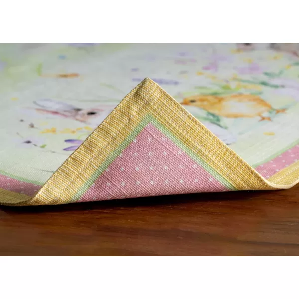 Maison d Hermine Placemats 100 Cotton Set of 4 Decorative Washable Table Cloth Placemat Dining Holidays Buffet Parties amp Wedding Use Citrus  SpringSummerSet of 4 50  Easter Zest