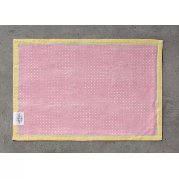 Maison d Hermine Placemats 100 Cotton Set of 4 Decorative Washable Table Cloth Placemat Dining Holidays Buffet Parties amp Wedding Use Citrus  SpringSummerSet of 4 50  Easter Zest