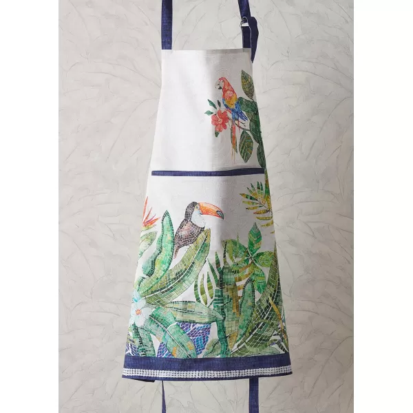 Maison d Hermine Premium 100 Combed Cotton Kitchen Apron with an Adjustable Neck with Long Ties for Women Men ChefMosaic