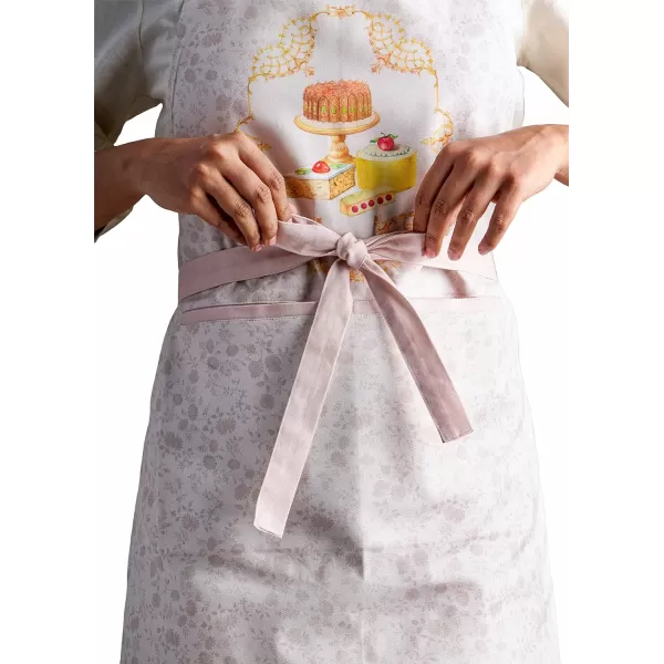 Maison d Hermine Premium 100 Combed Cotton Kitchen Apron with an Adjustable Neck with Long Ties for Women Men ChefPastries