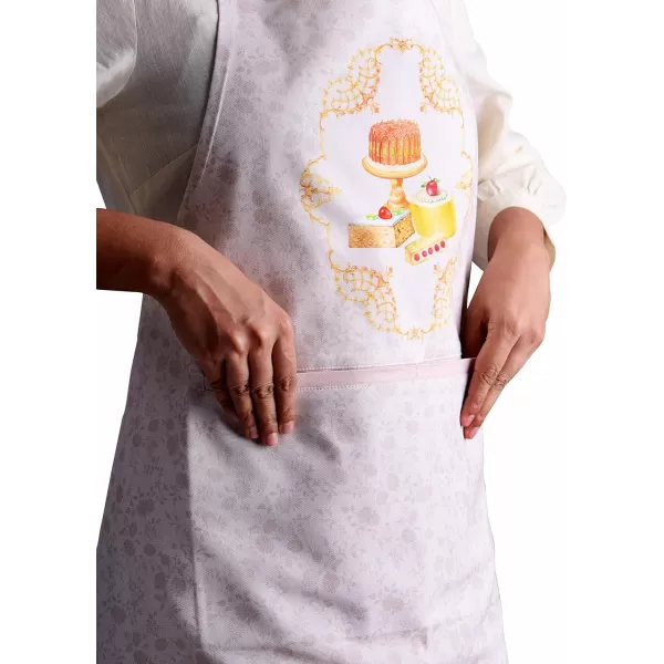 Maison d Hermine Premium 100 Combed Cotton Kitchen Apron with an Adjustable Neck with Long Ties for Women Men ChefPastries