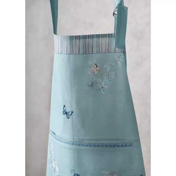 Maison d Hermine Premium 100 Combed Cotton Kitchen Apron with an Adjustable Neck with Long Ties for Women Men ChefPeacock Uthopia  Pastel Turquoise