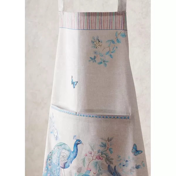 Maison d Hermine Premium 100 Combed Cotton Kitchen Apron with an Adjustable Neck with Long Ties for Women Men ChefPeacock Utopia