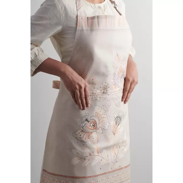 Maison d Hermine Premium 100 Combed Cotton Kitchen Apron with an Adjustable Neck with Long Ties for Women Men ChefSociety Florals