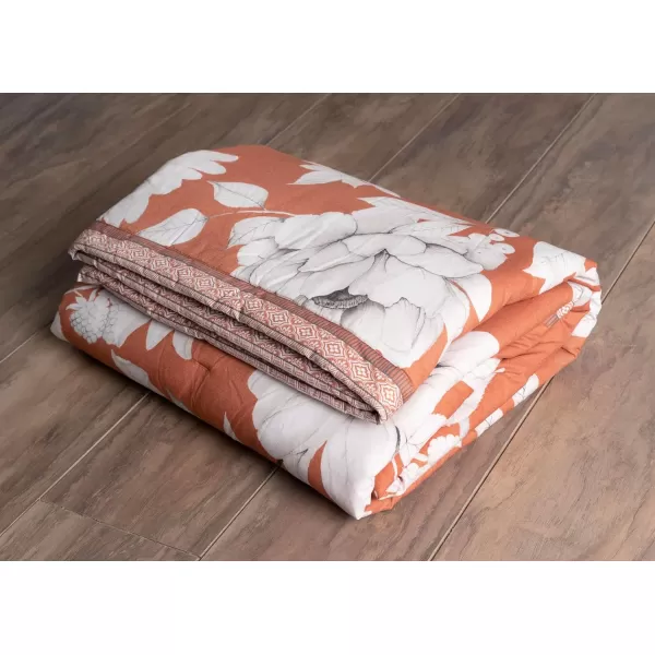 Maison d Hermine Pretty Autumn Cotton Throw Blanket Bohemian Bedding Lightweight and Breathable for Couch Sofa Bed Travel 50x6050X60 Pretty Autumn